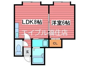 ラポール福住の物件間取画像